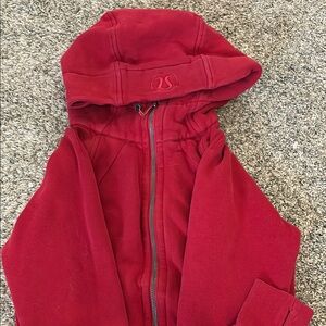 Lululemon Red Scuba Full Zip